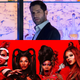 Top: Tom Ellis in Lucifer (Photo: John P. Fleenor/Netflix); bottom: Derrick Barry, Yvie Oddly, Naomi Smalls, Asia O’Hara, Vanessa “Vanjie” Mateo, and Kameron Michaels in RuPaul’s Drag Race: Vegas Revue (Photo: VH1)